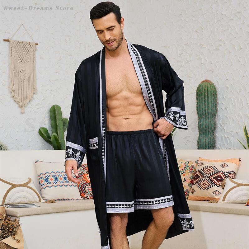Мужской длинный халат, пижамны – обзор и цена Men'S Kimono Accessories