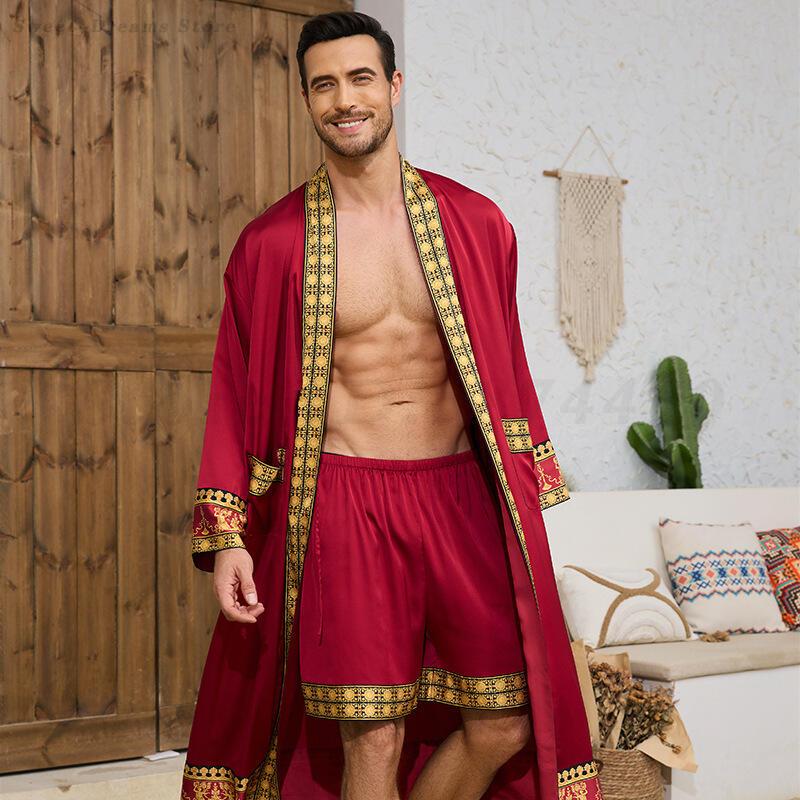 Мужской длинный халат, пижамны – обзор и цена Men'S Kimono Accessories